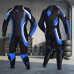 Combinaison de course moto de haute qualité certifiée CE, respirante, en cuir, imprimé numérique, manches longues, unisexe, adulte, toutes saisons - Product Image 4