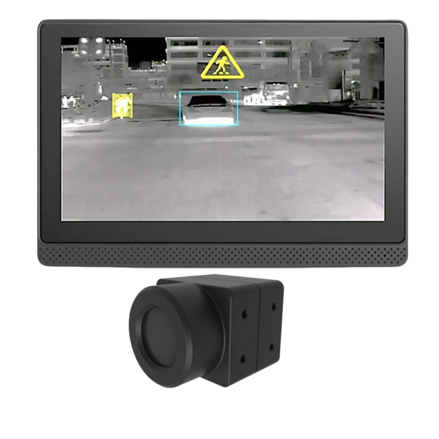 Infrared Thermal Automotive Night Vision System 7-Inch AI Smart Detection Camera for Car Safety