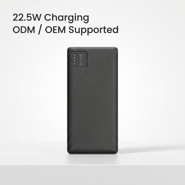 High-Capacity 10000mAh Outdoor Power Bank with Type-c and Single USB Output Quick Charge & Li-Polymer Battery