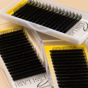 Extensions de cils en soie de cachemire noir mat ESSI LASH, ensembles de <span class=keywords><strong>maquillage</strong></span> individuels à marque privée, extensions de cils - Product Image 4