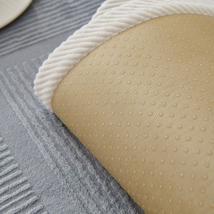 Moderno Simple Otoño Invierno Color sólido felpa bordado sofá cojines blanco <span class=keywords><strong>gris</strong></span> suave grueso antideslizante rayas sofá cubre - Product Image 6
