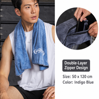 Serviette de sport/yoga pliable en polyester et nylon violet, respirante, écologique, douce, absorbante, antidérapante et légère