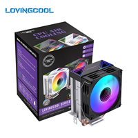 Refroidisseur de processeur universel LOVINGCOOL en gros, dissipateur thermique pour processeur LGA115X/1200/1700/1366/1851, ventilateur ARGB, refroidissement par air pour PC avec dissipateur thermique