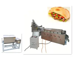 מלא אוטומטי 30cm הפיתה לחם יצרנית מכונת הפיתה לחם ייצור קו עבור טורטיה רוטי צ 'פאטי ביצוע מכונת