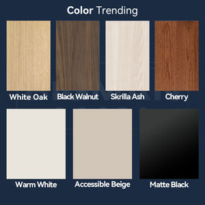 Armoire de <span class=keywords><strong>dressing</strong></span> minimaliste avec portes pliantes à persiennes en chêne massif, <span class=keywords><strong>kit</strong></span> de quincaillerie et boutons inclus - Product Image 2