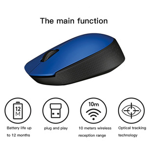M170 2.4ghz <b>Wireless</b> Mouse Button Two-way Wheel Mice with Nano for <b>Pc</b> Computer 1000 Dpi 3 Battery Ce M170 Original M330 Silent - Product Image 4