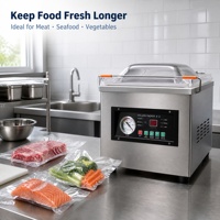 Machine d'emballage sous vide commerciale à chambre unique DZ-320, en acier inoxydable 201, pour emballage sous vide de table