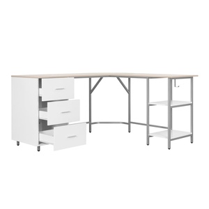 AJUNION <span class=keywords><strong>Bureau</strong></span> de jeu promotionnel au design élégant de haute qualité <span class=keywords><strong>avec</strong></span> cadre en acier et tiroirs de rangement Table d'ordinateur pour joueurs de jeux PC - Product Image 2