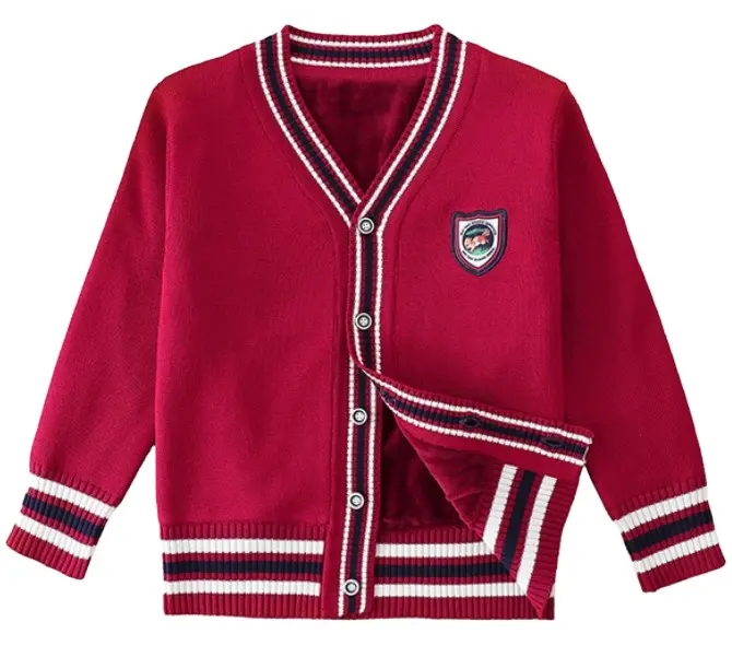 Rendere il vostro disegno personalizzato cresta di ricamo per bambini del bambino studente di scuola maglione cardigan uniformi