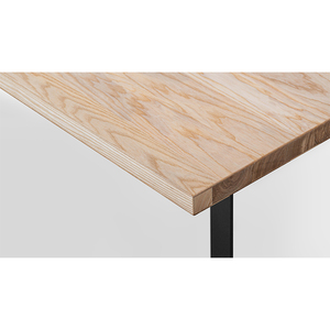 Đồ Nội Thất Phòng Ăn Bền Mục Vụ Phong Cách Hình Chữ Nhật Thép Carbon Chân Trắng Tro Gỗ Bàn Ăn - Product Image 6