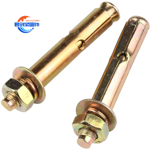 Boulon d'ancrage d'expansion en acier DIN Ancrage <span class=keywords><strong>de</strong></span> poteau <span class=keywords><strong>de</strong></span> <span class=keywords><strong>cale</strong></span> plissé en zinc Perno <span class=keywords><strong>De</strong></span> Anclaje Carbone Tornillo Y Tuerca Ancres galvanisées - Product Image 2