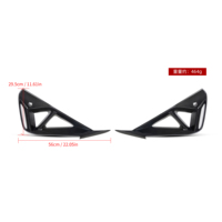 Conduits d'air avant en fibre de carbone sèche style SQ pour BMW G42 M240 Sports Coupé 2022+ – Prises d'air avant pour voiture G42