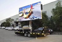Panneau d'affichage publicitaire mobile de remorque d'affichage à LED polychrome imperméable de P5 pour l'usage de magasin de détail pour la remorque d'autobus et l'autobus
