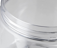 400ml 500ml pot cosmétique en plastique vide conteneur de crème pour le visage bonbons thé Snack bouteille d'emballage avec couvercle en plastique