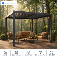 Pool-Pavillon mit Hartdach aus Aluminium, Doppeldach aus Polycarbonat, UV-Beständig, Wetterfest, Hochbelastbar, Fabrik-Großhandelspreis