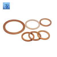 Rondelle plate d'étanchéité en cuivre pour bouchon de vidange d'huile, raccord de tuyau hydraulique, joint d'étanchéité, rondelle de compression, tailles personnalisées OEM ODM en gros