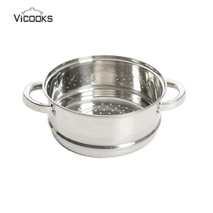 Stainless Steel Cooking <strong>Pot</strong> with <strong>Steamer</strong> <strong>Insert</strong> Kitchen Cookware Premium Heavy Duty <strong>Steamer</strong> <strong>Pot</strong> Set - Product Image 5