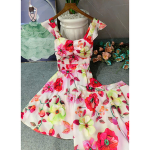 Vestido formal contemporáneo de mujer al mejor precio de Vietnam Diseños de cuadros florales elegantes para un toque femenino para cualquier evento - Product Image 1