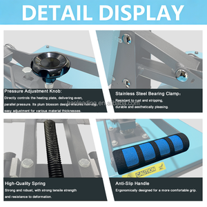 Máquina <span class=keywords><strong>de</strong></span> Prensa <span class=keywords><strong>de</strong></span> Calor H EASY <span class=keywords><strong>de</strong></span> 40*60cm, Sublimación Plana <span class=keywords><strong>de</strong></span> Gran Formato, Utiliza Mecanismo Extraíble, Prensa <span class=keywords><strong>de</strong></span> Calor Más Segura - Product Image 5