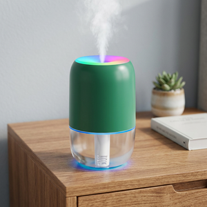 Portable Small Ultrasonic <b>Humidifier</b> with RGB Lights USB Powered for Home & Car Use Sleep Aid - Product Image 3