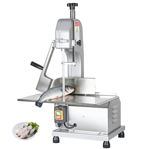 Máquina de corte de carne y huesos con sierra de cinta para alimentos congelados, aves, pescado, cerdo, res, eléctrica, de sobremesa, de acero inoxidable - Product Image 4