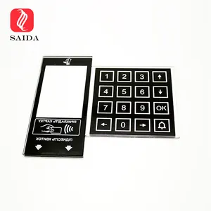 Scratch Resistant 2mm Smart Door Lock Front Tempered Glass Plate for Access Control