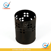 Jardinière murale en métal galvanisé noir pour plantes de jardin