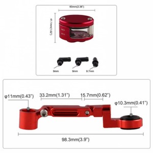 אופנוע בלם בלם מצמד גליל שמן נוזל מאגר כוסות - Product Image 3
