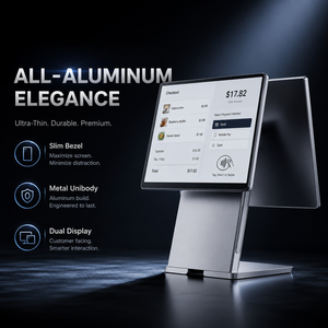 Caja Registradora Personalizada para Supermercado, Pantalla Táctil Android Todo en Uno de 15.6 Pulgadas con Doble Pantalla - Product Image 1