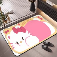 Tapis de salle de bain HM personnalisé en boue de diatomée, séchage rapide, absorbant l'eau, antidérapant, résistant à l'usure, tapis de sol de 2,5 mm, OEM ODM