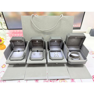 Wholesale Quality LED Light Jewelry <b>Box</b> Wedding <b>Ring</b> Gift <b>Box</b> Custom Logo <b>Box</b> for Jewelry - Product Image 3