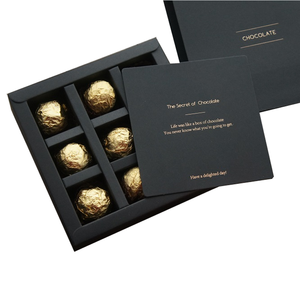 Personalizado lujo vacía bolas de chocolate Cajas de Regalo embalaje con divisor venta al por mayor - Product Image 1