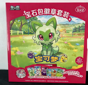 Nouvel ensemble de badges et de boosters Pokémon Gem Pack original chinois, boîte mystère de cartes PTCG rares, étui de cartes Pokémon en gros authentique - Product Image 1