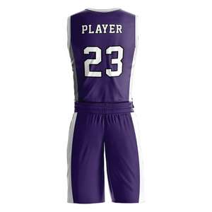 Conjuntos de Uniformes de Baloncesto Unisex Personalizables y Transpirables de Talla Grande, Impresión Digital, Poliéster, Cintura Elástica - Product Image 3