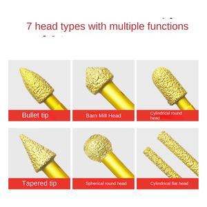 Brocas de Diamante de 6 mm con Vástago Hexagonal de 6 mm, Recubrimiento de Diamante, Fácil Extracción de Virutas, Herramienta de Pulido y Recorte Rotatorio - Product Image 3