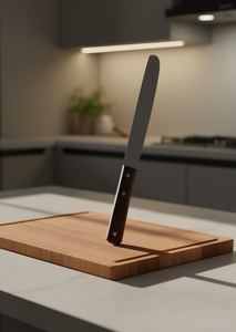 Coltello da pane con lama in acciaio inossidabile, manico in legno, 8-9.9 pollici, finitura satinata, coltello da cucina resistente per affettare il pane - Product Image 2