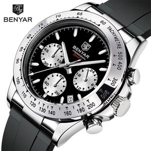 Montre à Quartz Homme BENYAR 5192 42mm en Alliage avec Cadran en Verre, Calendrier et Minuteur, Affichage à Aiguilles – Nouveauté 2025 – Vente Flash - Product Image 2