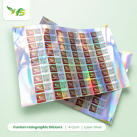 Autocollants holographiques personnalisés, impression d'autocollants en vinyle imperméables, autocollants découpés, autocollants de logo, autocollants adhésifs en PVC