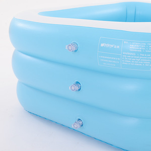 Piscina Inflable Rectangular de PVC de 3 Capas, Sobre el <span class=keywords><strong>Suelo</strong></span>, para Adultos y Niños, Juegos Acuáticos de Verano - Product Image 3