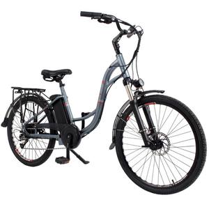 Vélo électrique pour femme 2025, dernier modèle, 500w 48v 15ah, guidon courbé, 7 vitesses, pneu 26'', avec porte-bagages arrière, certificats CE, États-Unis - Product Image 2