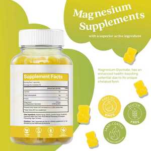 Gomitas de Glicinato de Magnesio OEM/ODM para la Relajación Muscular, Salud Nerviosa, Gestión de la Energía, Alivio del Estrés - Soporte Mineral Natural - Product Image 5