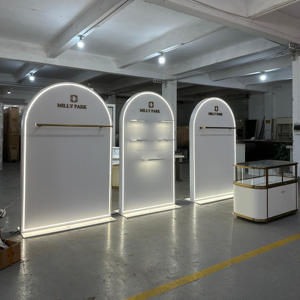 ジュエリー時計展示ショーケースキャビネットキオスク透明ガラスLED照明博物館展示小売店ショッピングモール - Product Image 6