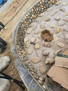 Pu Fortress Big Slab Crushed Limestone Like Cultural Exterior Wall Bricks for Outdoor Courtyard Landscaping <strong>Cobblestone</strong> - Product Image 5