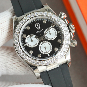 पुरुषों के लिए डिजाइनर स्वचालित यांत्रिक हीरा घड़ी पुरुषों के लिए स्टेनलेस स्टील केस टा आंदोलन क्रोनोग्राफ फ़ंक्शन गोताखोर सुविधा 100 बार - Product Image 5