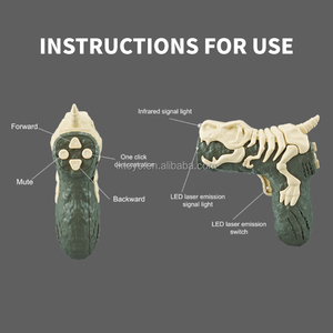 Giocattoli Lucky Toys per Bambini, Vendita Calda, Giocattolo Dinosauro Velociraptor Telecomandato Aggiornato con Luce Indicatrice, Funzioni di Inseguimento, Spruzzo e Ruggito - Product Image 4