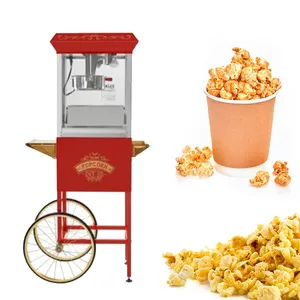 Grosir gas komersial penuh mesin pembuat popcorn tangan kedua mesin penjual otomatis