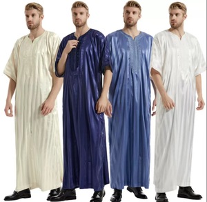 Tissu <span class=keywords><strong>jacquard</strong></span> pour femmes à rayures foncées larges, tissu <span class=keywords><strong>jacquard</strong></span> à rayures foncées bicolore pour pyjama, robe orientale - Product Image 5