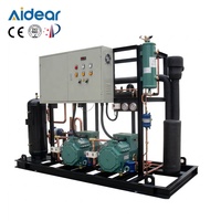 Condensateur refroidi par air Aidear en promotion avec deux ventilateurs pour unité de condensation de chambre froide, bobine de condensation