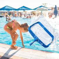 Équipement et accessoires de nettoyage pour piscine : Épuisette à feuilles blanche haute densité, grattoir de piscine, filet à boues pour piscine