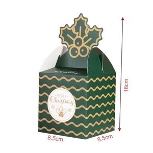 Cajas de embalaje de papel de regalo de Navidad personalizadas para aperitivos de pastel de caramelo para golosinas de víspera con impresión de laminación mate - Product Image 6